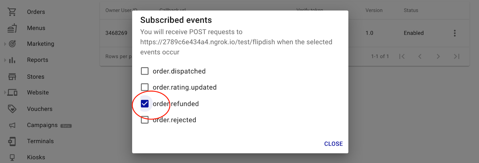 Flipdish setup step 13