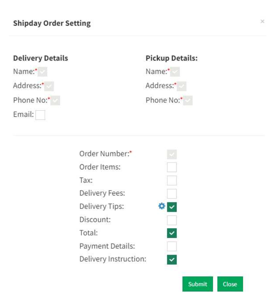 Menu2Order setup step 2