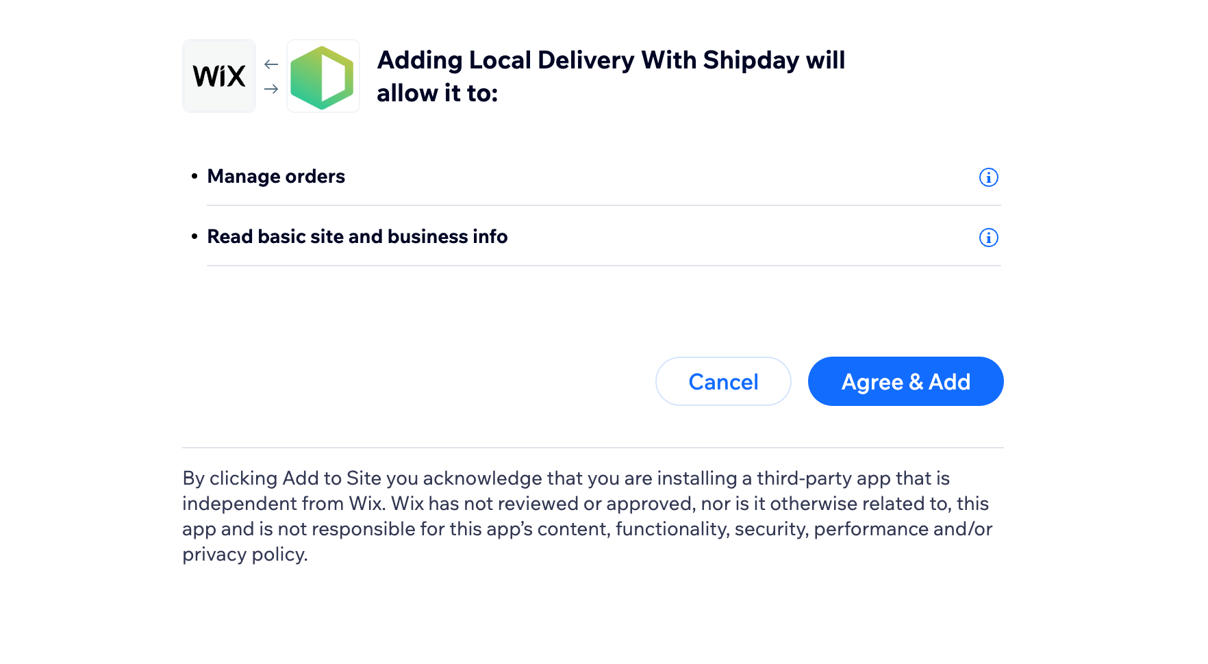 Wix setup step 2