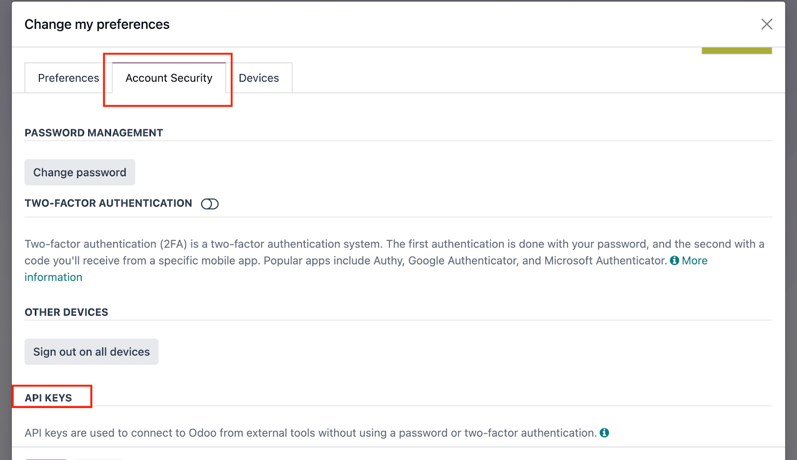 Odoo setup step 4