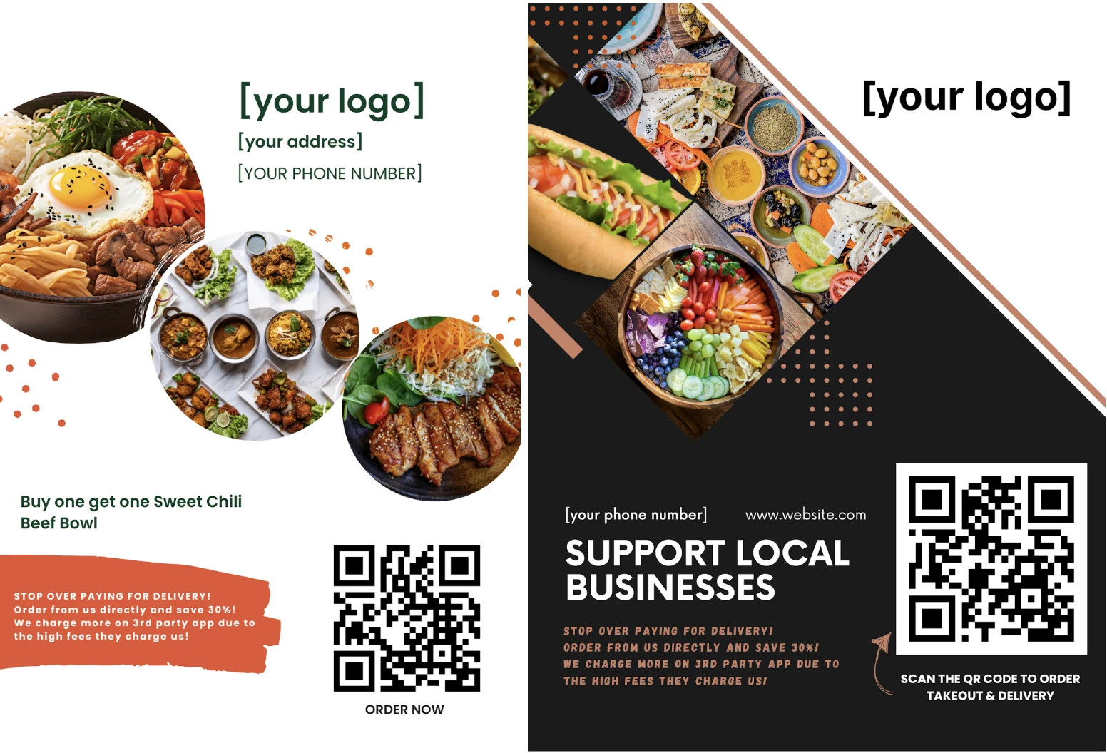 1. Use flyers with promo codes in every order