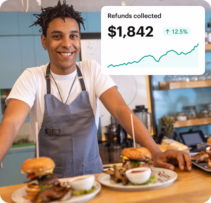 Grocery store owner with the refunds collected through Shipday