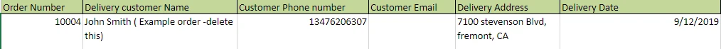 3. Fill in your Excel route planner