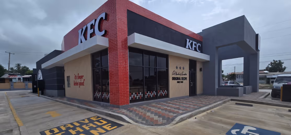 KFC restaurant with a drive-thru lane